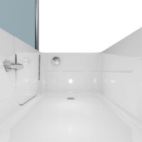 Seniorendusche und Sitzwanne Kombination Wanne mit Tür S17D-R-ALL 75x150x210cm