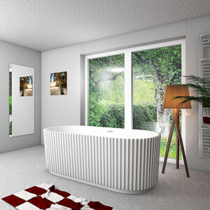 freistehende Badewanne Wanne Acryl F08 170x80cm