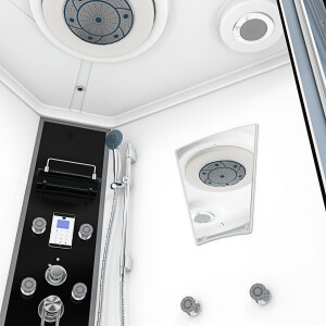 Dusche Duschkabine D26-EH-ALL Duschtempel Sauna 130x130 cm