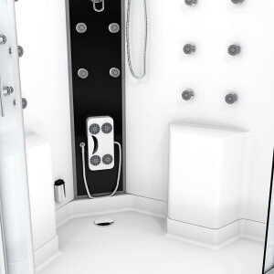 Dusche Duschkabine D26-EH-ALL Duschtempel Sauna 130x130 cm