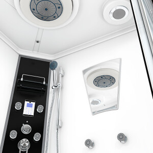 Dusche Duschkabine D26-EH-ALL Duschtempel Sauna 130x130 cm
