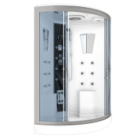 Dusche Duschkabine D26-EH-ALL Duschtempel Sauna 130x130 cm