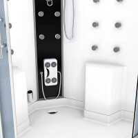 Dusche Duschkabine D26-EH-ALL Duschtempel Sauna 130x130 cm
