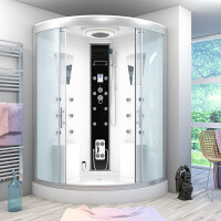 Dusche Duschkabine D26-EH-ALL Duschtempel Sauna 130x130 cm