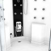 Dusche Duschkabine D26-EH-ALL Duschtempel Sauna 130x130 cm