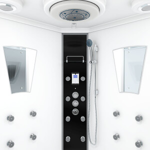 Dusche Duschkabine D26-TH-ALL Duschtempel Sauna 130x130 cm