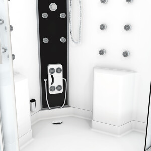 Dusche Duschkabine D26-TH-ALL Duschtempel Sauna 130x130 cm