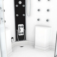 Dusche Duschkabine D26-TH-ALL Duschtempel Sauna 130x130 cm