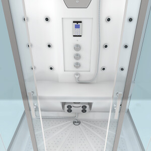 Dusche Duschkabine D27-TH-ALL Duschtempel Sauna 140x90 cm