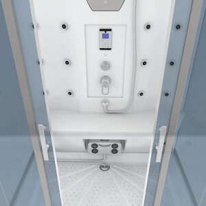 Dusche Duschkabine D27-EH-ALL Duschtempel Sauna 140x90 cm