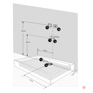 Dusche Duschkabine D27-EH-ALL Duschtempel Sauna 140x90 cm
