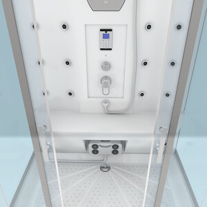 Dusche Duschkabine D27-EH-ALL Duschtempel Sauna 140x90 cm
