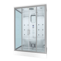 Dusche Duschkabine D27-EH-ALL Duschtempel Sauna 140x90 cm