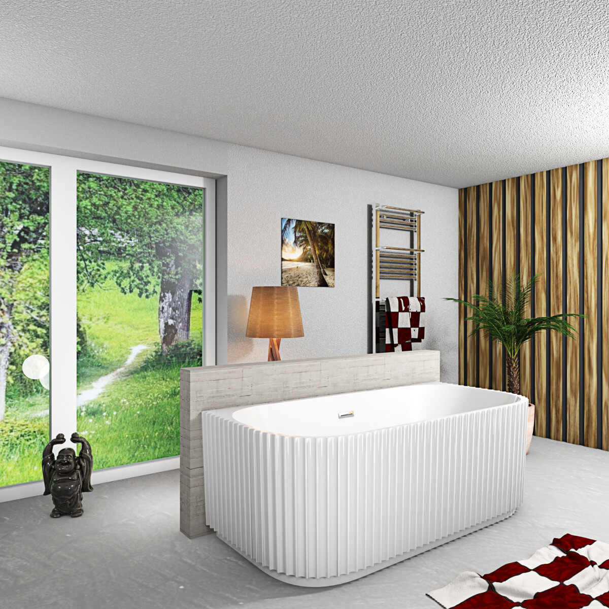 freistehende Badewanne Wanne Acryl F07 1 box