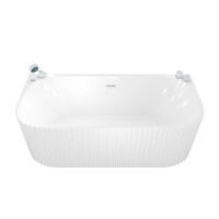 freistehende Badewanne Wanne Acryl F07 170x80cm Komfort-Armatur
