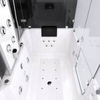 Kombination Badewanne Dusche K88-SW-EH-C-ALL Duschtempel 180x100 cm