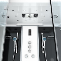 Kombination Badewanne Dusche K88-SW-TH-B-ALL Duschtempel 180x100 cm