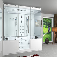 Kombination Badewanne Dusche K88-WS-EH-A-ALL Duschtempel 100x180 cm