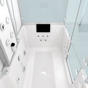 Kombination Badewanne Dusche K88-WS-EH-B-ALL Duschtempel 180x100 cm