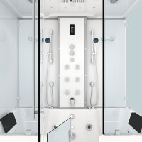 Kombination Badewanne Dusche K88-WS-TH-A-ALL Duschtempel 100x180 cm