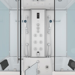 Kombination Badewanne Dusche K88-WS-TH-B-ALL Duschtempel 180x100 cm