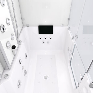 Kombination Badewanne Dusche K88-WS-TH-C-ALL Duschtempel 180x100 cm