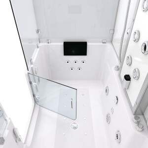 Kombination Badewanne Dusche K88-WS-TH-C-ALL Duschtempel 180x100 cm