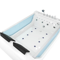 Whirlpool Pool Badewanne Wanne W40-ALL 180x120cm Reinigungsfunktion