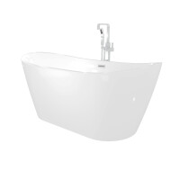 freestanding tub f03 180x80cm with fitting af02