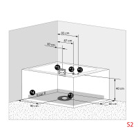 Whirlpool Pool Badewanne Wanne W42-R-ALL 180x120cm Reinigungsfunktion