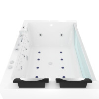 Whirlpool Pool Badewanne Wanne W42-R-ALL 180x120cm Reinigungsfunktion