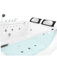 Whirlpool Pool Badewanne Wanne W42-L-SC-EA 180x120cm Reinigungsfunktion aktive Schlauch-Reinigung