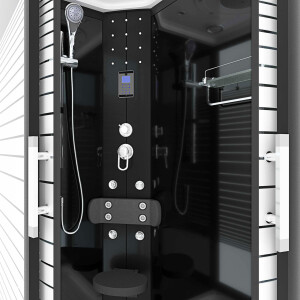 Duschkabine Komplettdusche Fertigdusche Dusche D30-73M0R-ALL 80x120