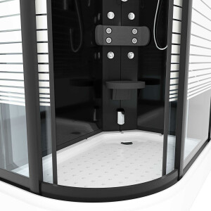 Dusche Duschkabine D30-73M2L-ALL Duschtempel Sauna 120x80 cm