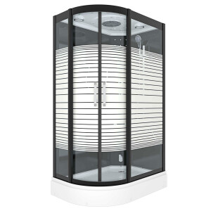 Dusche Duschkabine D30-73M2L-ALL Duschtempel Sauna 120x80 cm