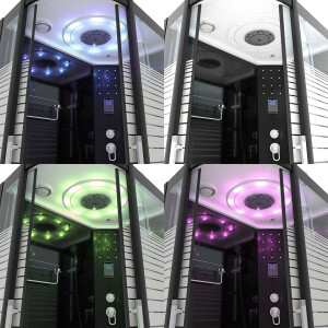 Dusche Duschkabine D30-73M2L-ALL Duschtempel Sauna 120x80 cm