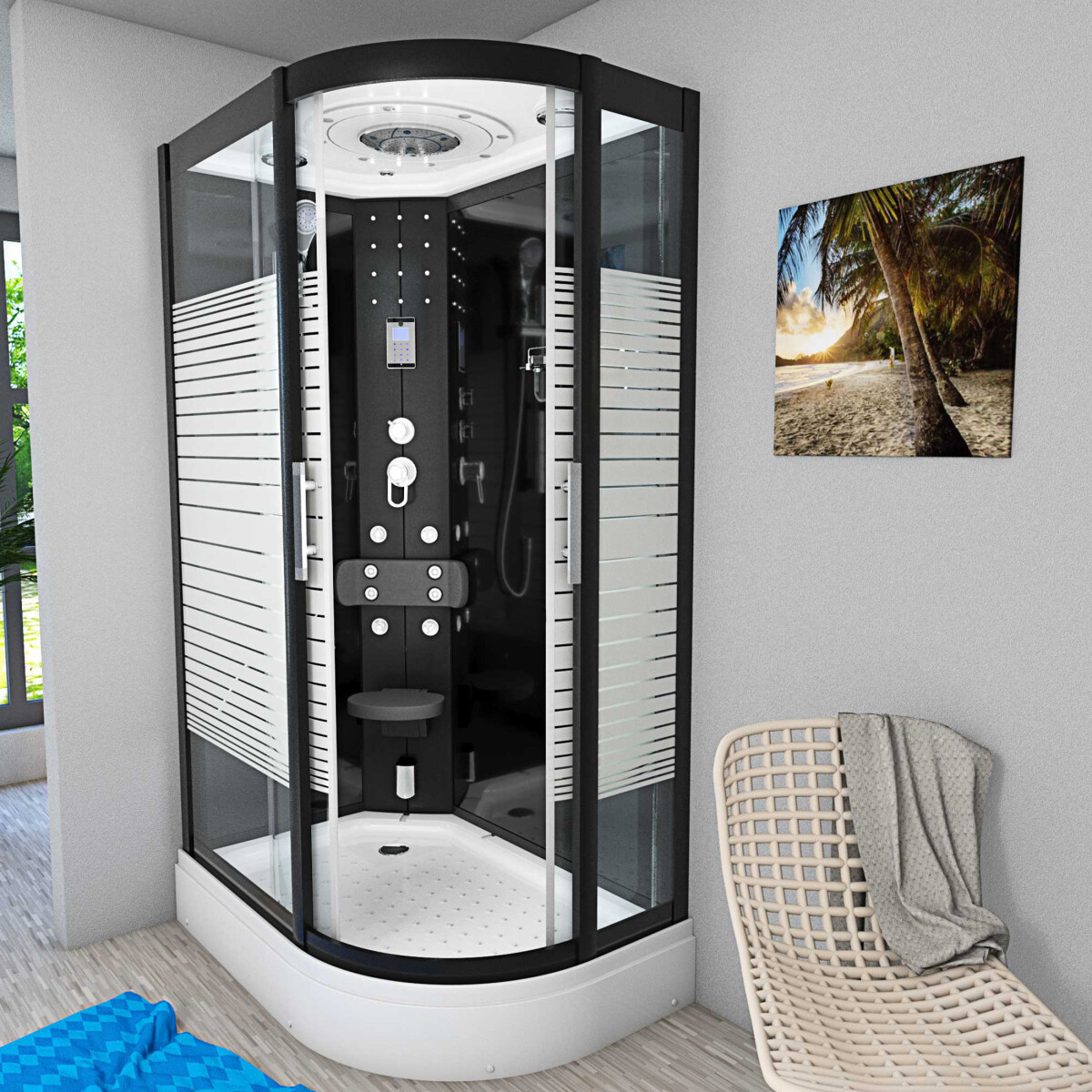 Dusche Duschkabine D30-73M2R-ALL Duschte box