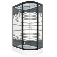 Dusche Duschkabine D30-73M3R-ALL Duschtempel Sauna 80x120 cm