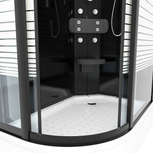 Duschkabine Komplettdusche Fertigdusche Dusche D30-73M0L-EC 120x80 MIT 2K Scheiben Versiegelung