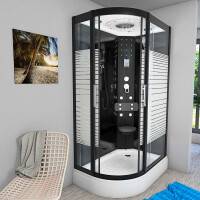 Duschkabine Komplettdusche Fertigdusche Dusche D30-73M0L-EC 120x80 MIT 2K Scheiben Versiegelung
