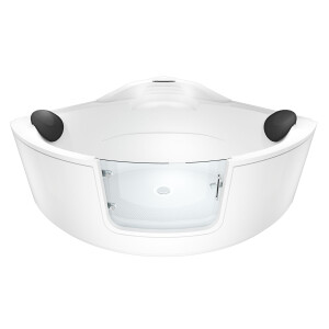 Pool Badewanne Eckwanne Wanne S60 140x140cm mit Tür Walk-in-Pool