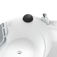 Pool Badewanne Eckwanne Wanne S60-TH 140x140cm mit Tür Walk-in-Pool
