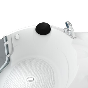 Pool Badewanne Eckwanne Wanne S70-EH 150x150cm mit Tür Walk-in-Pool