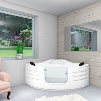 Whirlpool bath corner bath tub w60 140x140cm