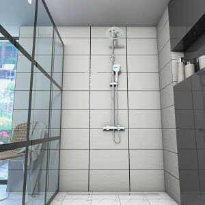 Duscharmatur, Thermostat-Duschsystem DA01 Chrom