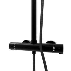 Duscharmatur, Thermostat-Duschsystem DA02 Schwarz