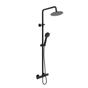 Duscharmatur, Thermostat-Duschsystem DA02 Schwarz