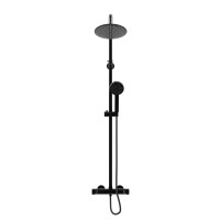 Duscharmatur, Thermostat-Duschsystem DA02 Schwarz