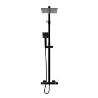 Duscharmatur, Thermostat-Duschsystem DA04 Schwarz