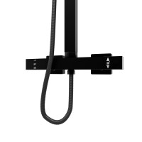 Duscharmatur, Thermostat-Duschsystem DA04 Schwarz